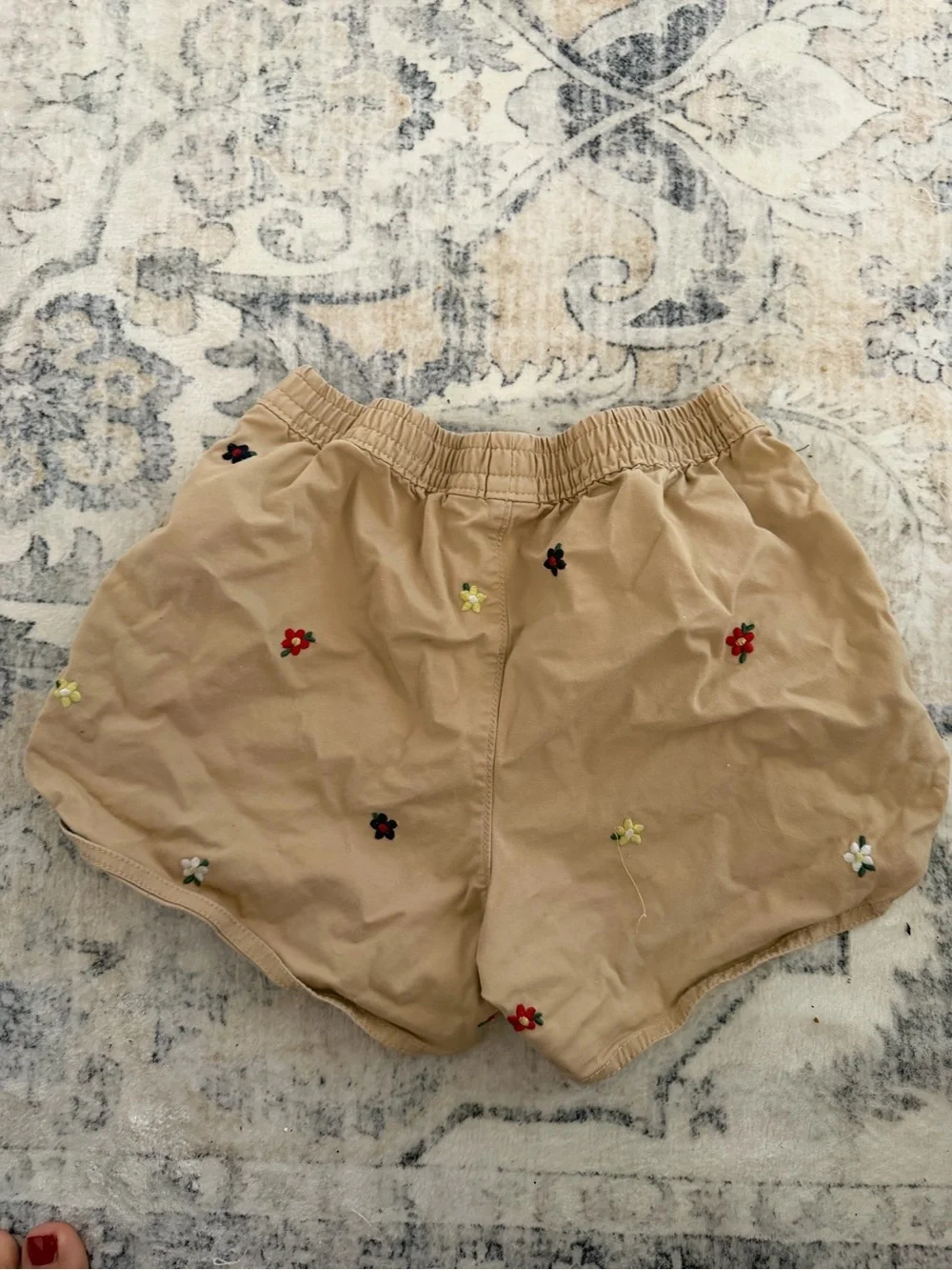 Gap Embroidered Floral Tan kids Shorts